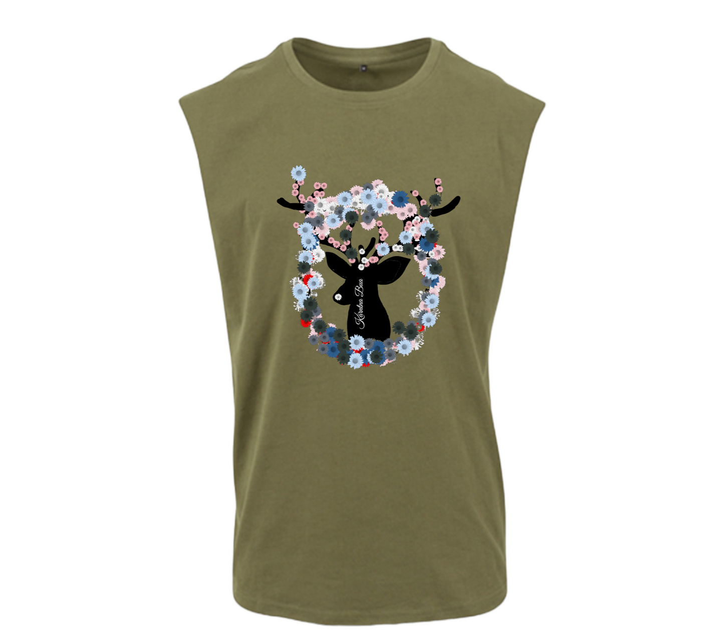 Ina Alber Kirtags- & Wies'n Kollektion Herren Tanktop olive