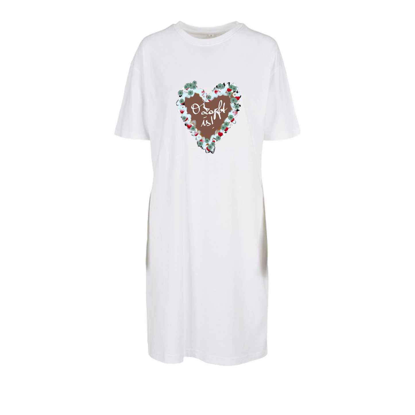 Ina Alber Kirtags- & Wies'n Kollektion Oversized T-Shirt Dress weiß